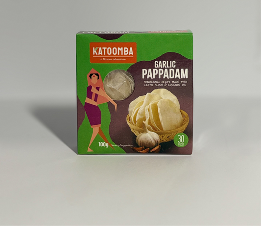 Katoomba Garlic Pappadam 100G