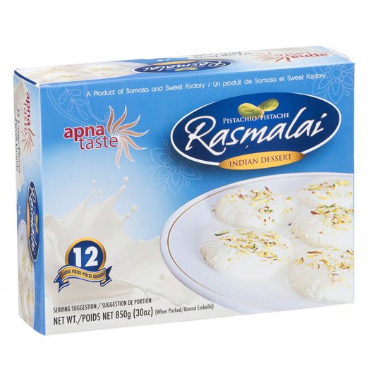 Apna taste Frozen pistachio rasmalai 850g