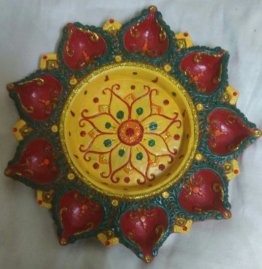 Clay plate diya special