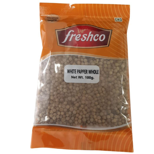 Freshco white pepper whole 100g