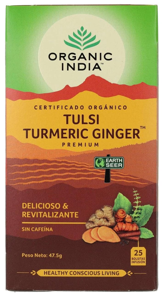 Organic Tea Tulsi Turmeric Ginger 25 bag