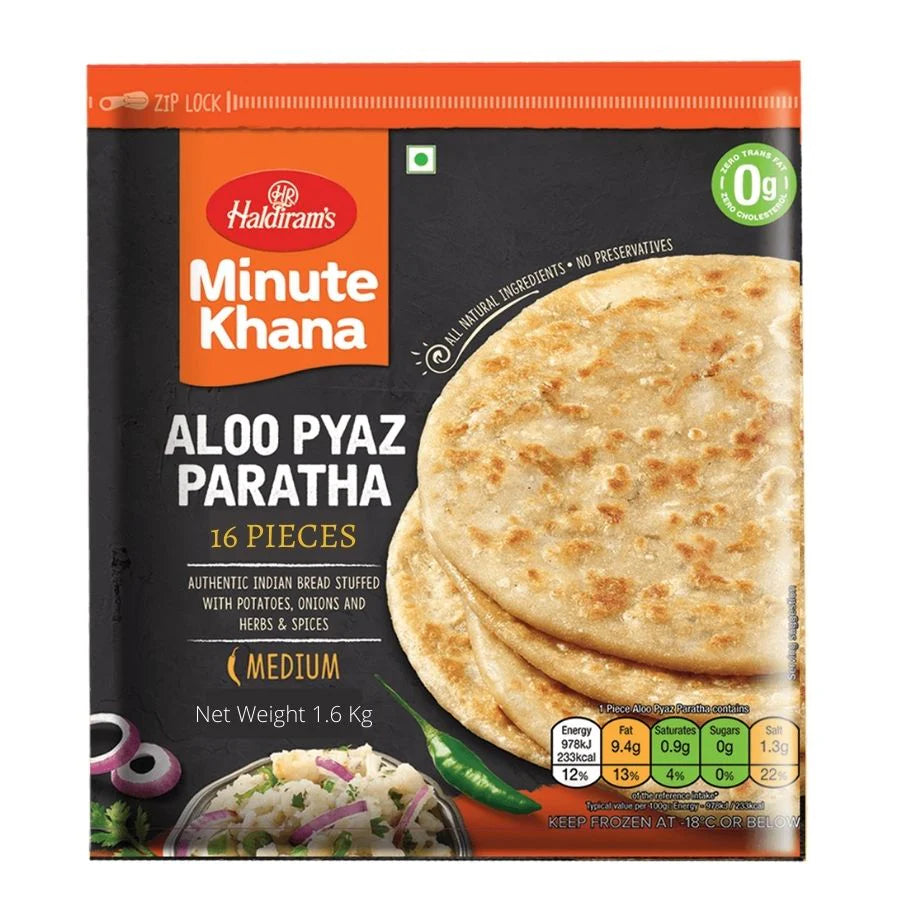 Haldiram Frozen Aloo Pyaz Paratha 1.6kg (16pc)