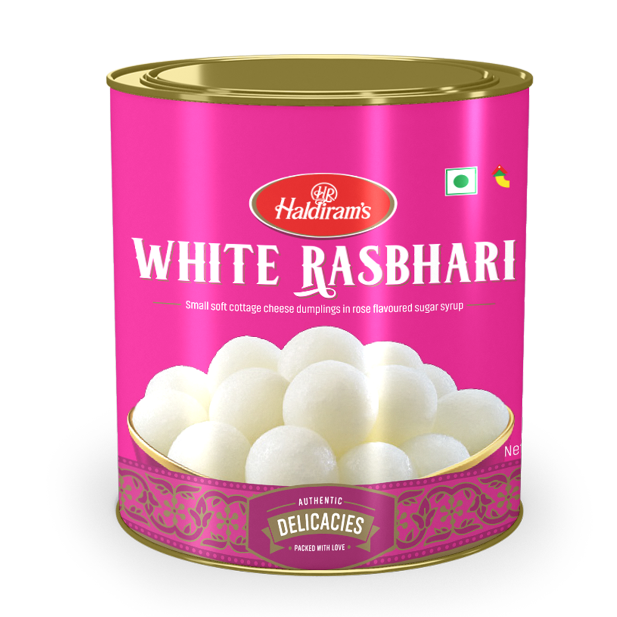 Haldiram’s White Rasbhari tin 1kg