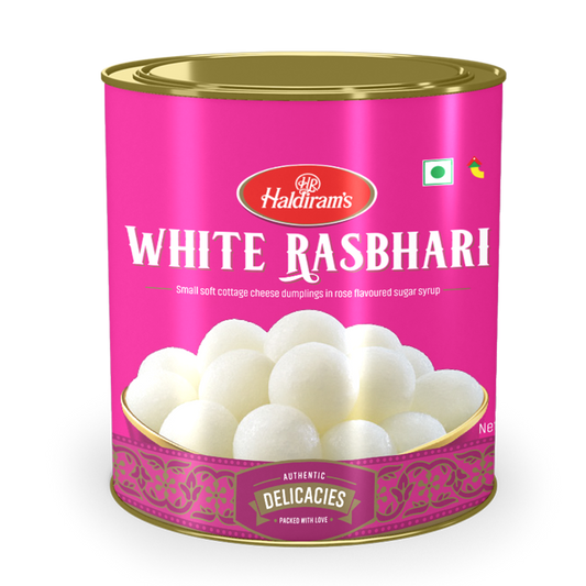 Haldiram’s White Rasbhari tin 1kg