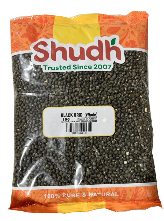 Shudh Black Urid(whole)1Kg