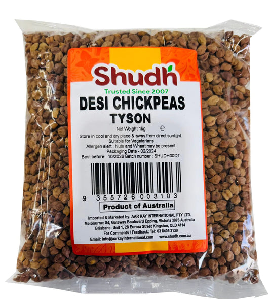 Shudh Chickpeas Tyson 1Kg