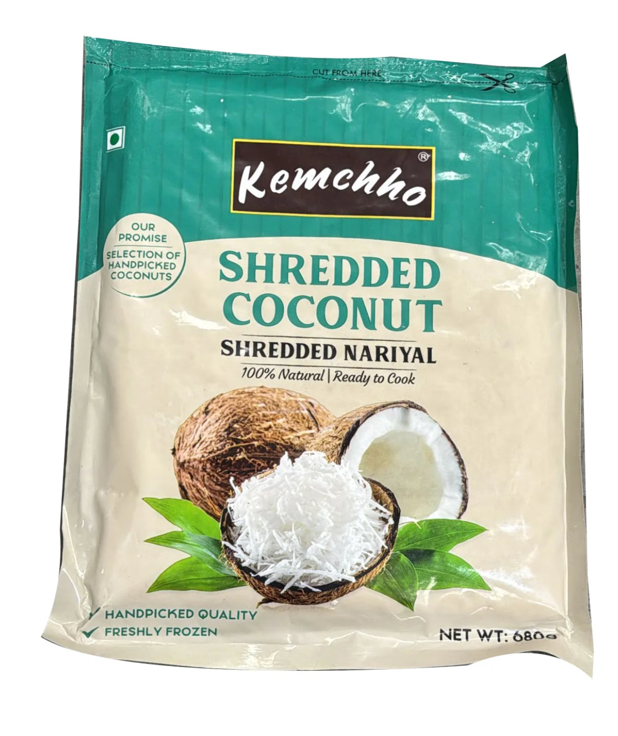 Kemchho shredded coconut 340g frozen