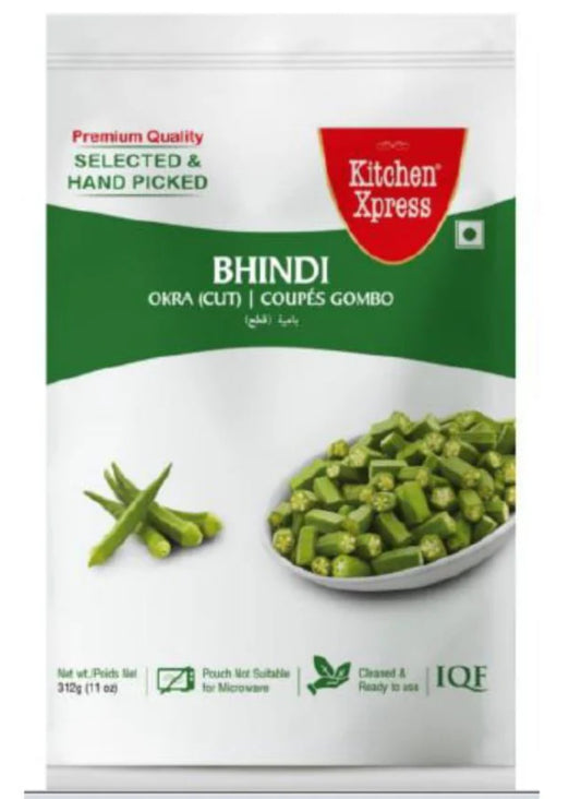 Kitchen Xpress Frozen Bhindi Okra (cut) 312g