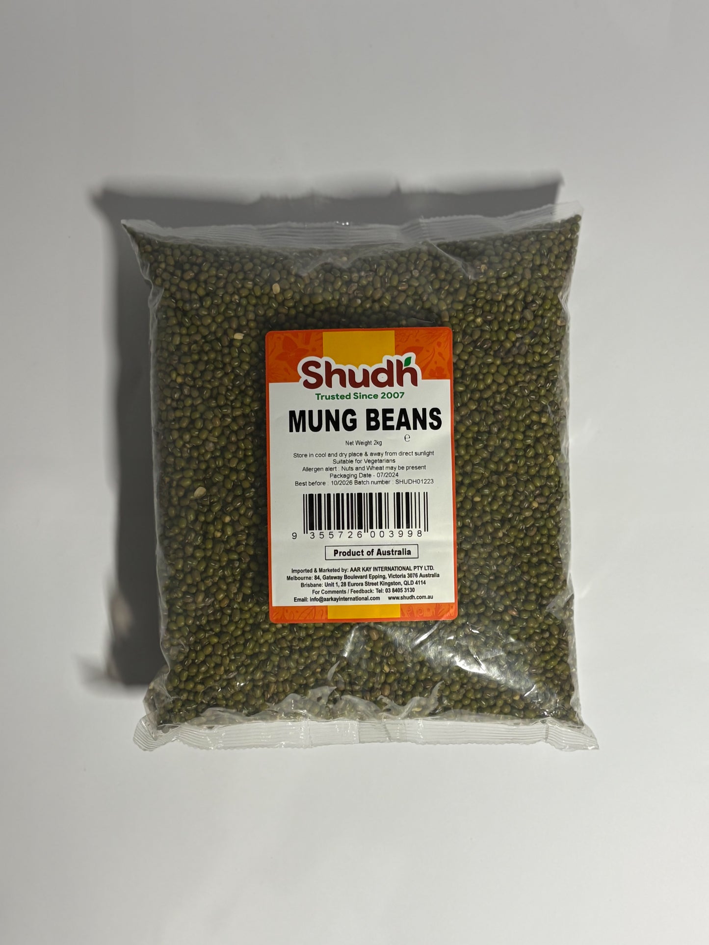 Shudh Moong Whole Daal 2kg