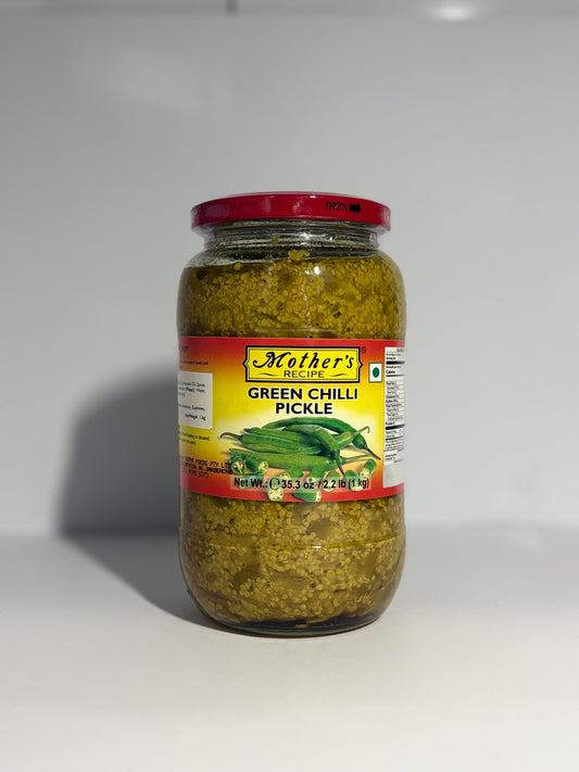 Mother’s Recipe Green Chilli Pickle 1Kg