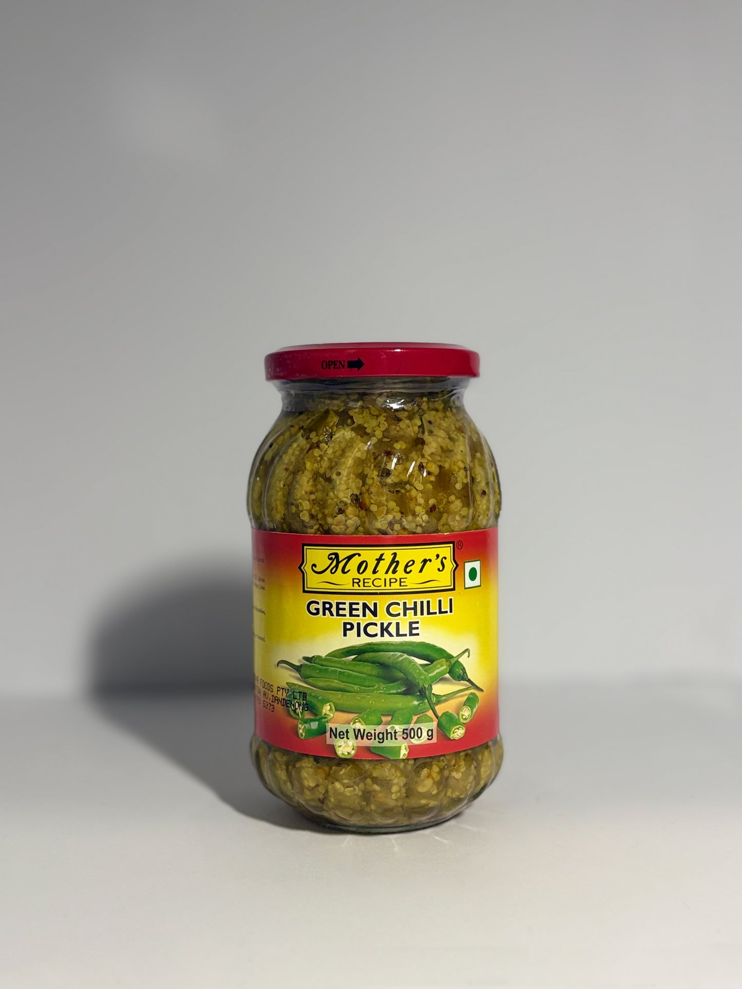 Mother’s recipe green chilli pickle 500g