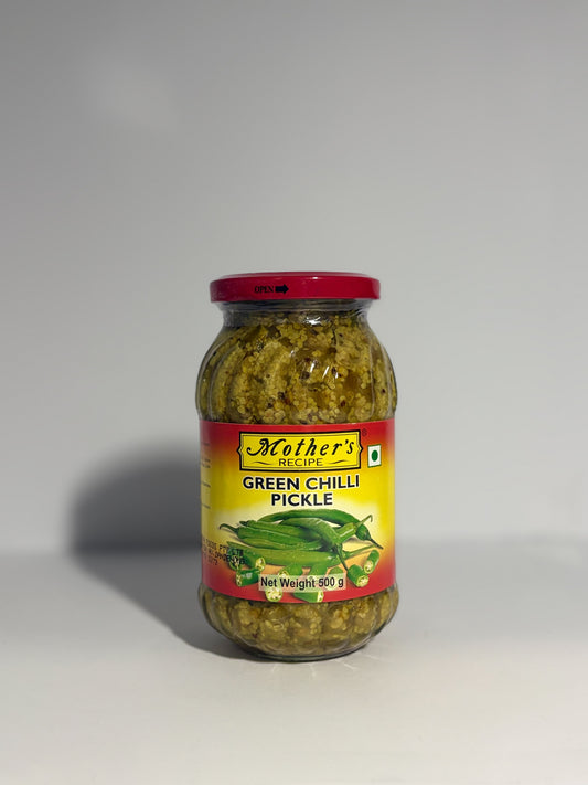 Mother’s recipe green chilli pickle 500g