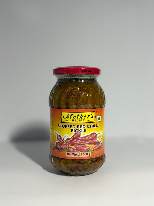 Mother’s recipe stuffed red chilli pickle 500g
