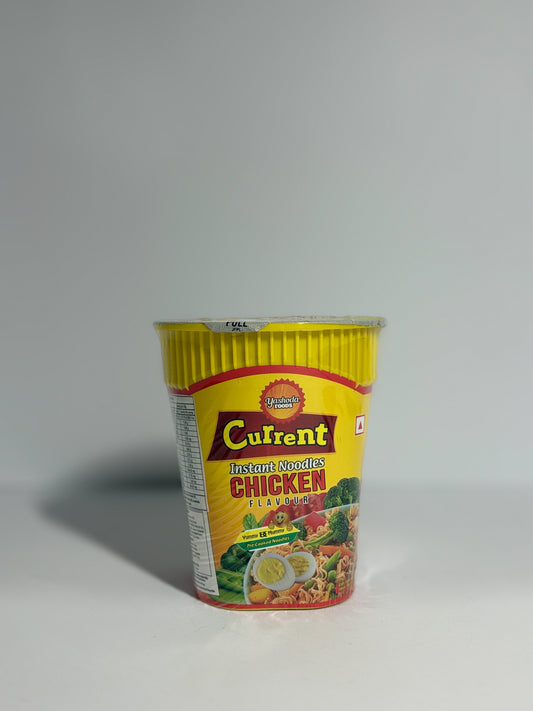 Current chicken cup noodles