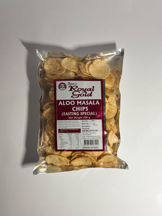 Royal gold Aloo Masala chips 400g