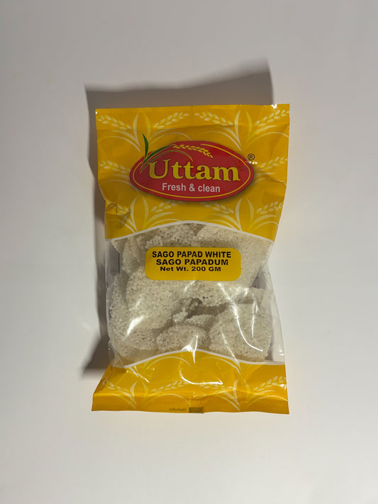 Uttam sago papad white 200g