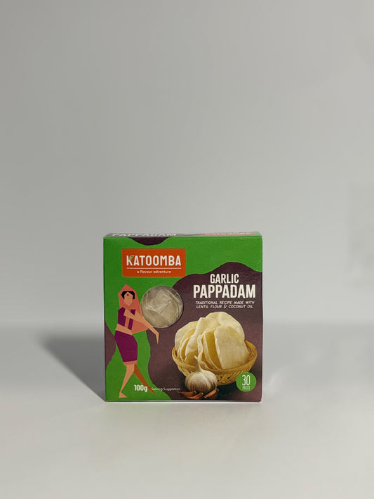 Katoomba Garlic Pappadam 100G