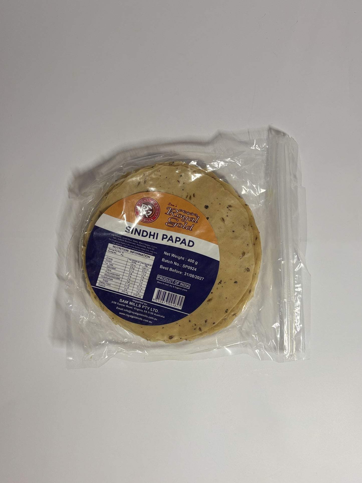 Royal Gold sindhi papad 400g