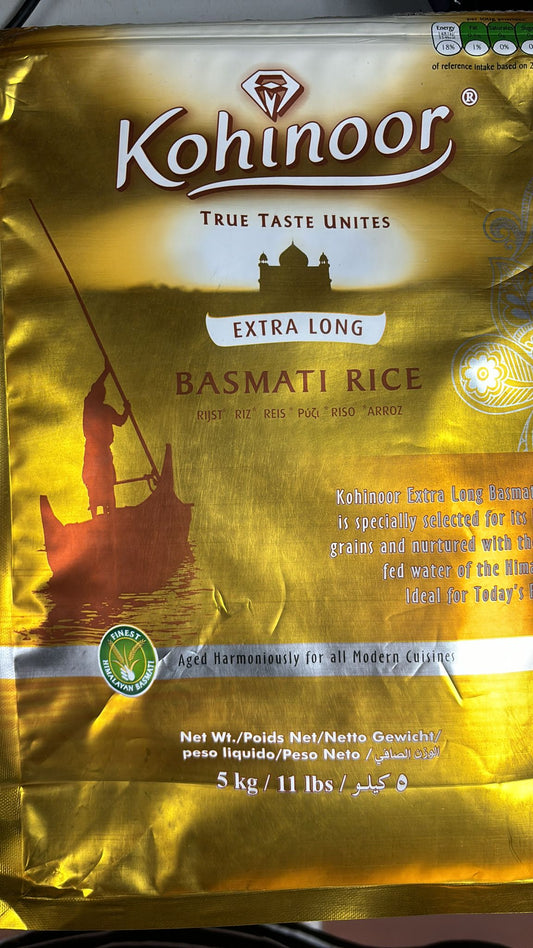 Kohinoor Extra Long Basmati Rice 5kg