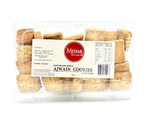 Mehar ajwain cookies 500g