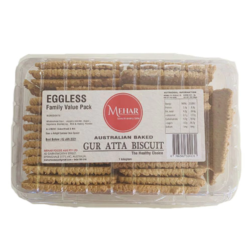 Mehar gur atta biscuits 1kg