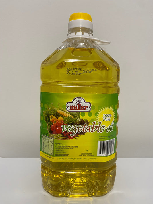 Miller vegetable oil 4ltr